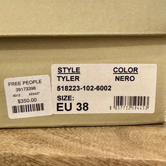 A.S.98 for Free People Tyler Ankle Boot - Black – Size 8 / 38 – NIB - RARE!